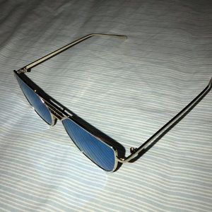 Blue Sunglasses w/ Gold frame